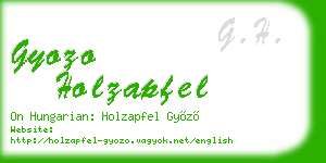 gyozo holzapfel business card